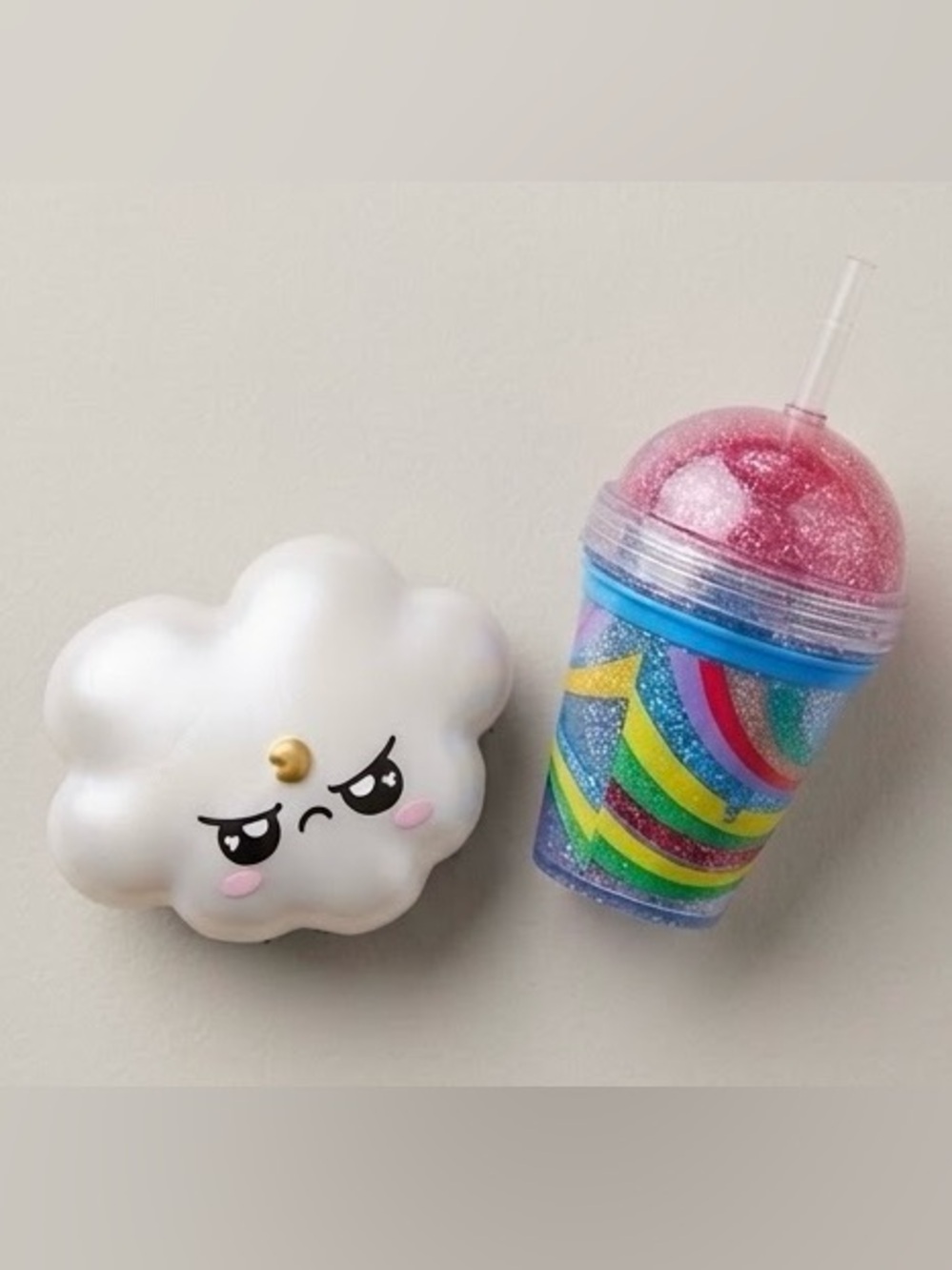 Poopsie Slime Surprise Drop 2 North Poole Cloud Hair Brush & #2 Cup Lot